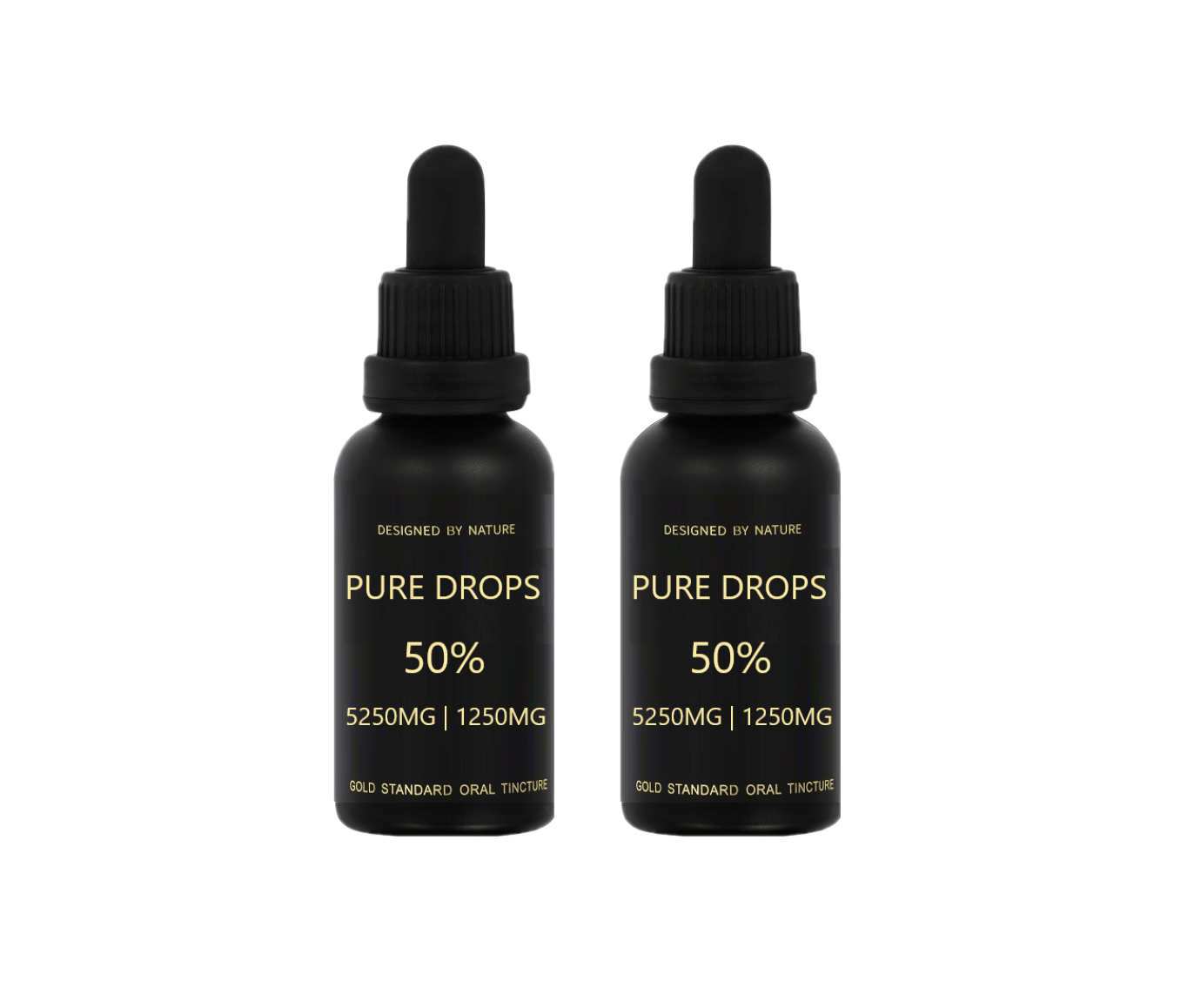 BUY 2 x PURE DROPS 50% 5250mg + 1250mg 30ml