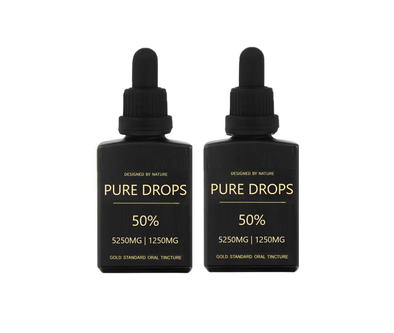 BUY 2 x PURE DROPS 50% 5250mg + 1250mg 30ml